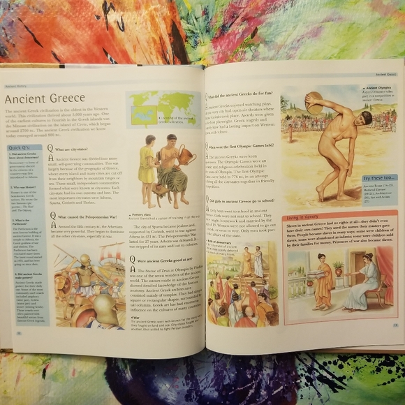Set of 2 Books: Q & A, Ancient & World History Explore Educational Book NWT - Picture 5 of 9